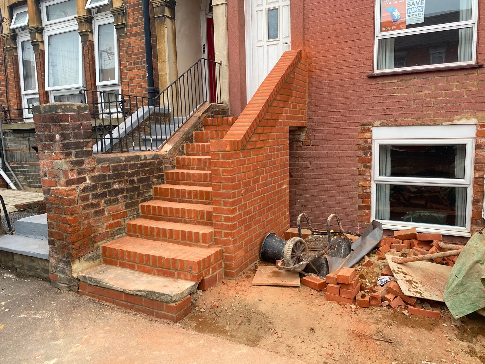 Brick steps and property maintenance